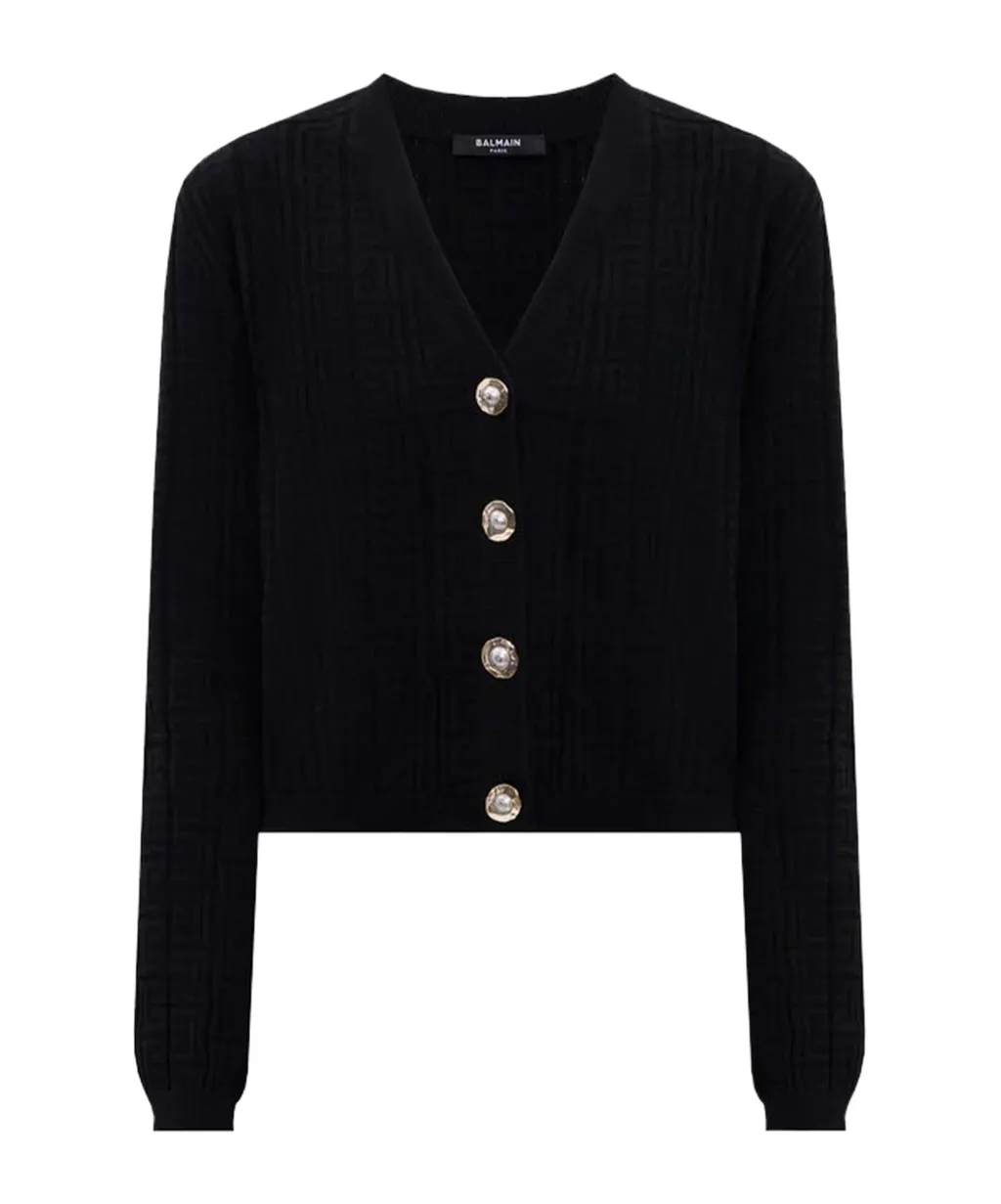 V-Neck Buttoned Cardigan