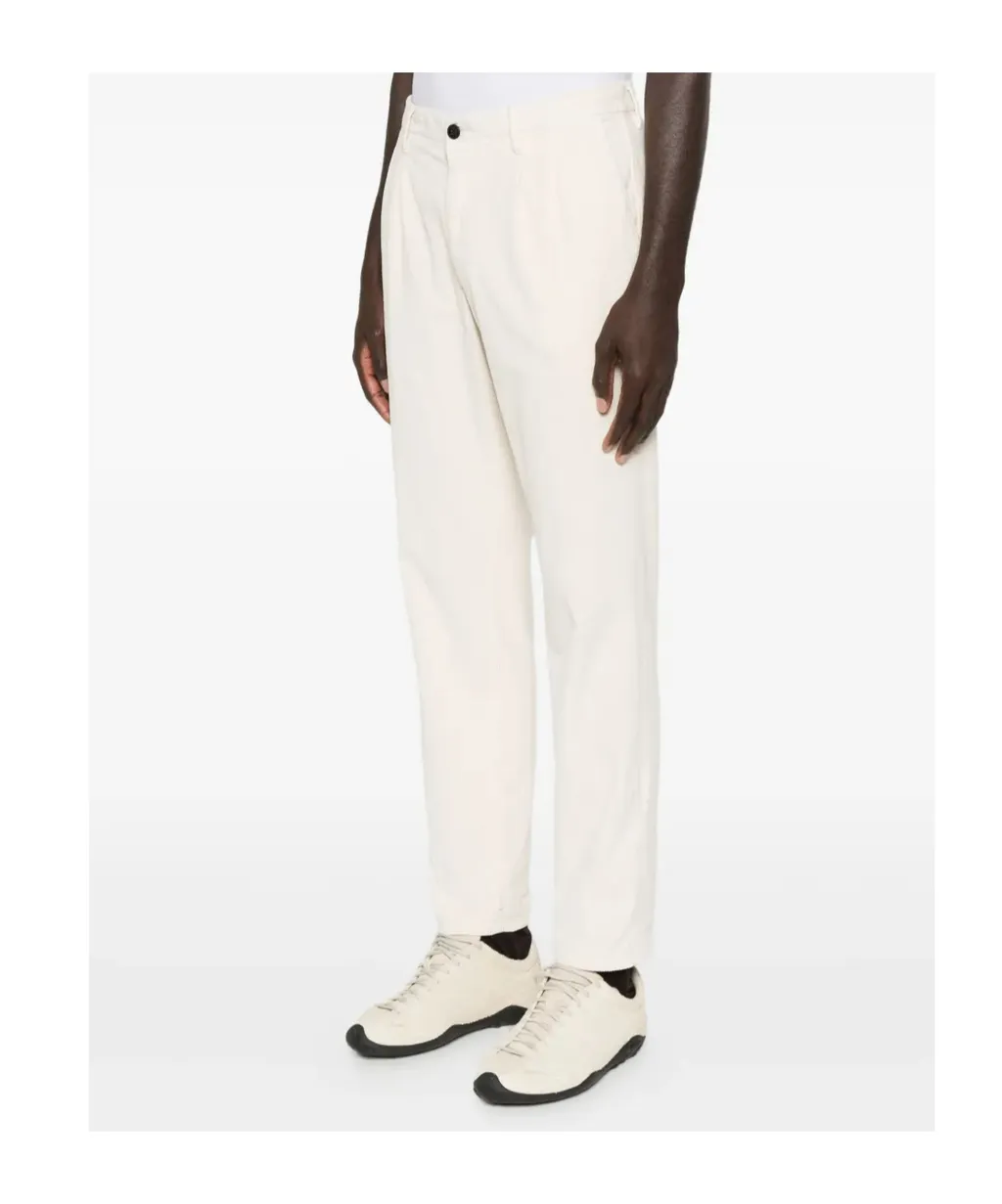 Pleated Cotton Trousers