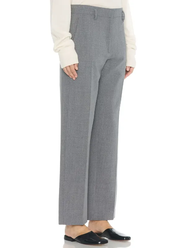 Wool Zip Trousers