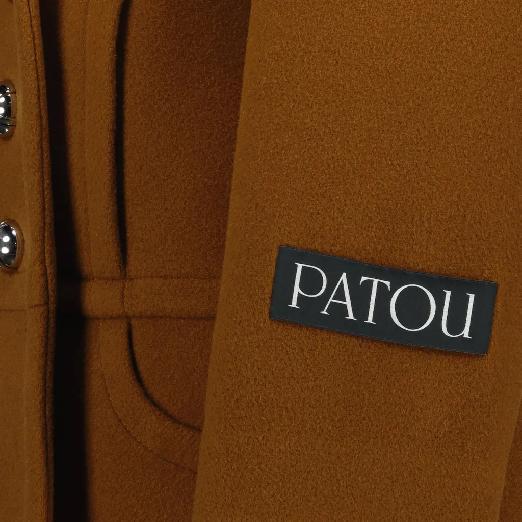 Double-Breasted Buttoned Coat