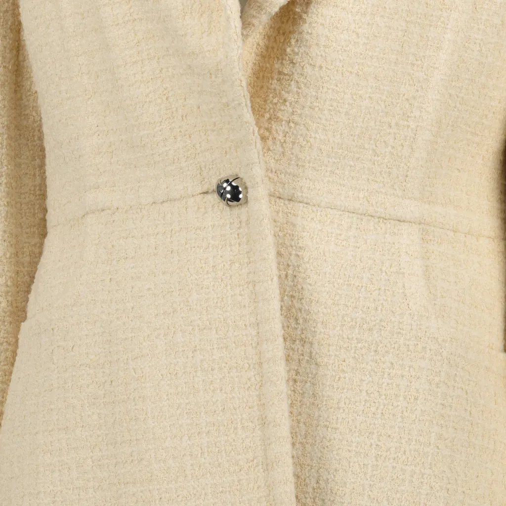Single-Breasted Tweed Jacket