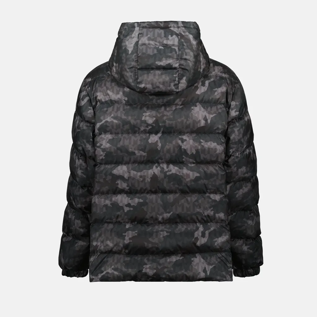 Zip-Fastening Hooded Puffer Jacket