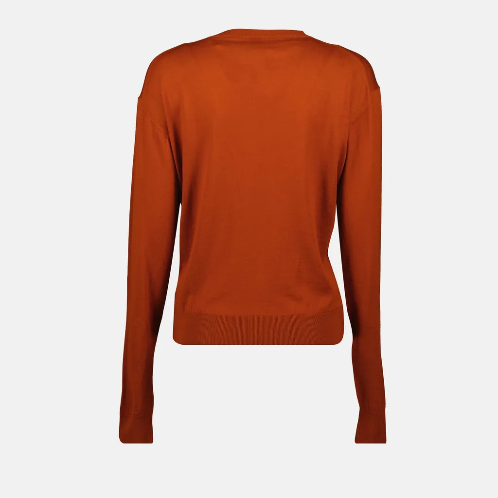 Round-Neck Ribbed Sweater