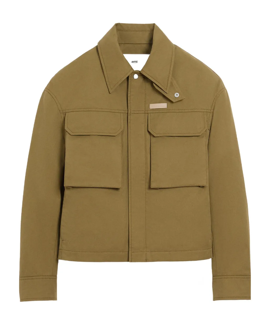 Green Cotton Worker Jacket