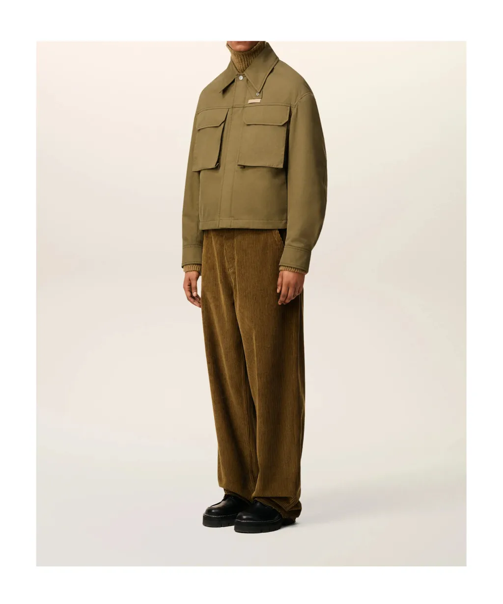 Green Cotton Worker Jacket
