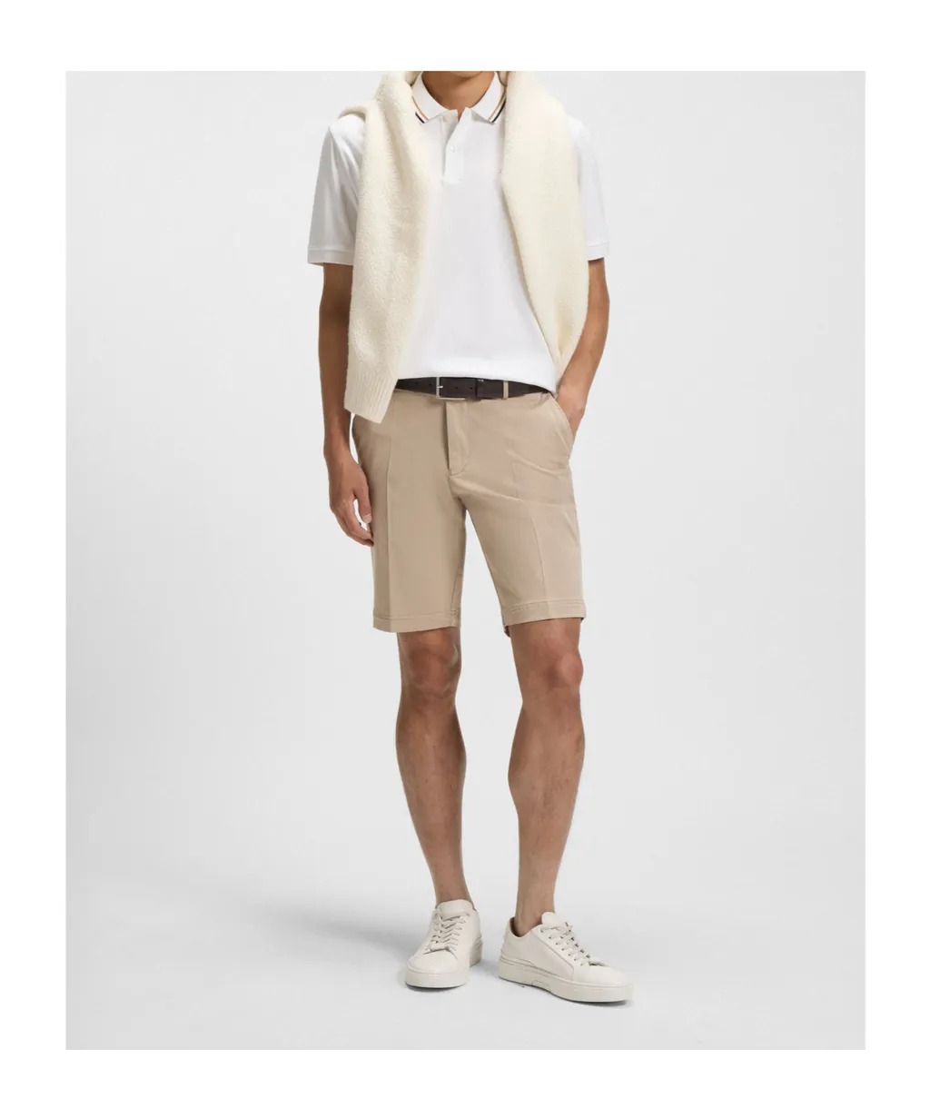 Cotton-Blend Gabardine Shorts