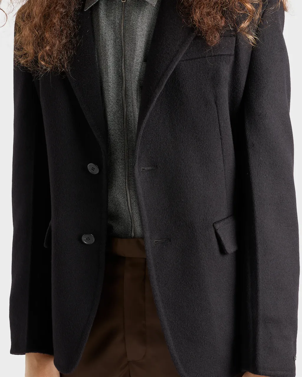 Single-Breasted Cashmere Jacket