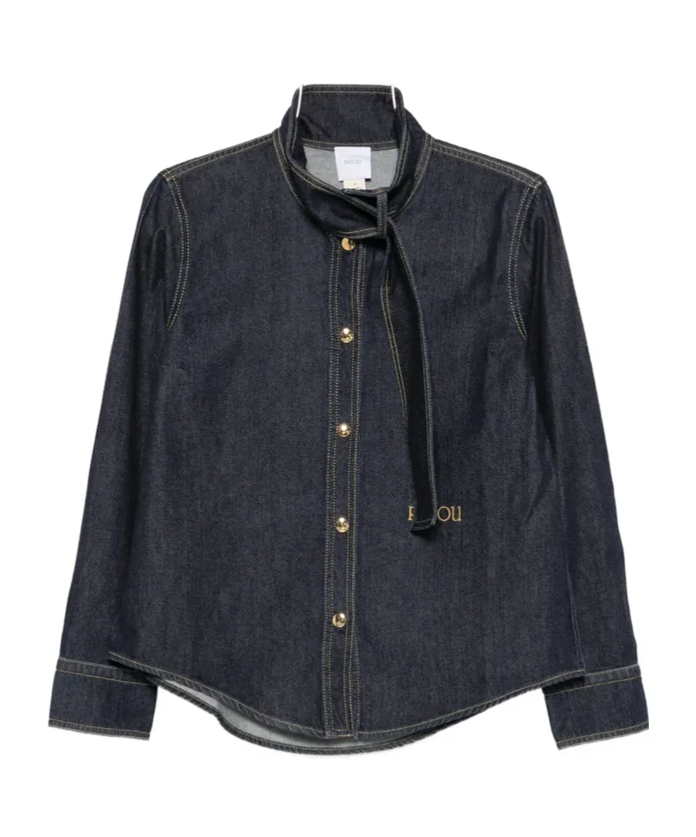 Patou Long-Sleeve Denim Shirt