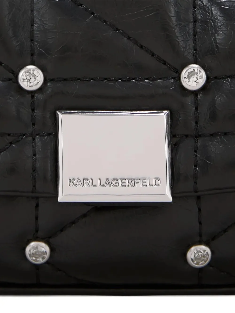 K/Kuilt Rhinestone-Embellished Cross Body Bag