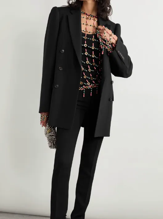 Dries Van Noten Double-Breasted Tailored Blazer