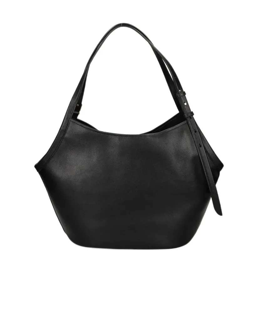 Deco Tulip Leather Belt Tote Bag