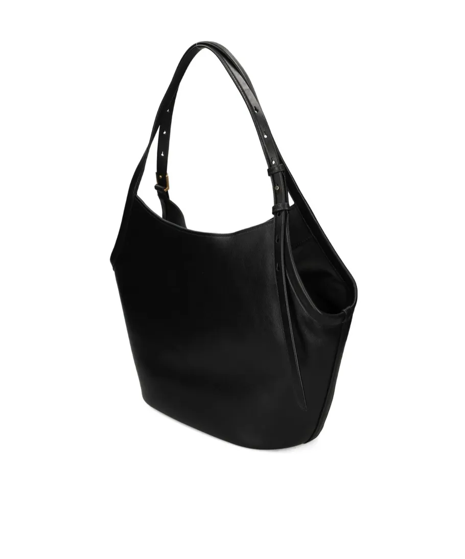 Deco Tulip Leather Belt Tote Bag