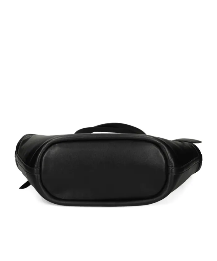 Deco Tulip Leather Belt Tote Bag