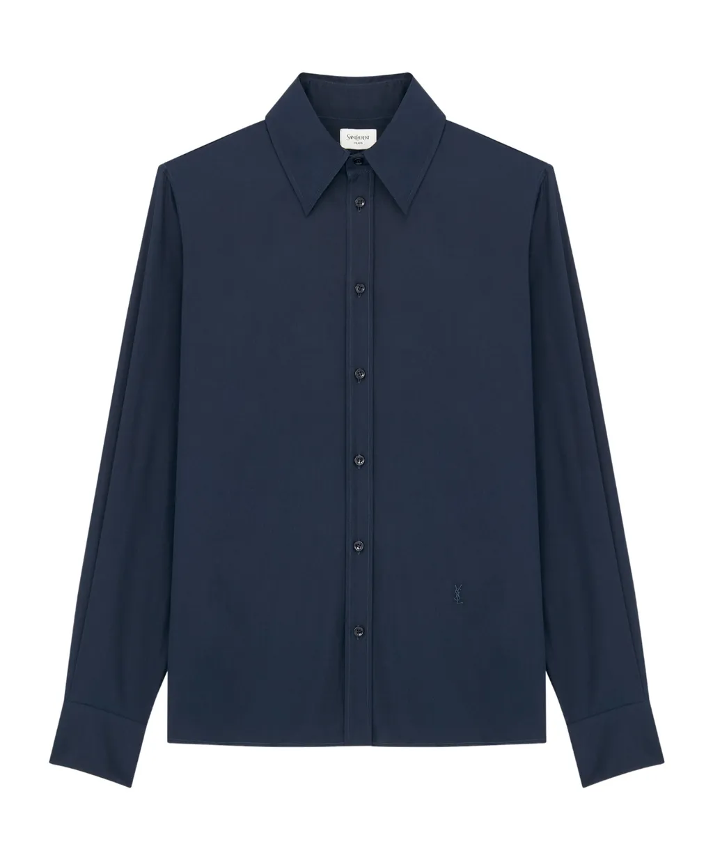 Saint Laurent Cassandre Button-Up Shirt