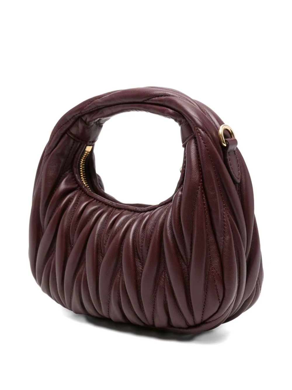 Wander Matelassé Nappa Leather Hobo Mini-Bag