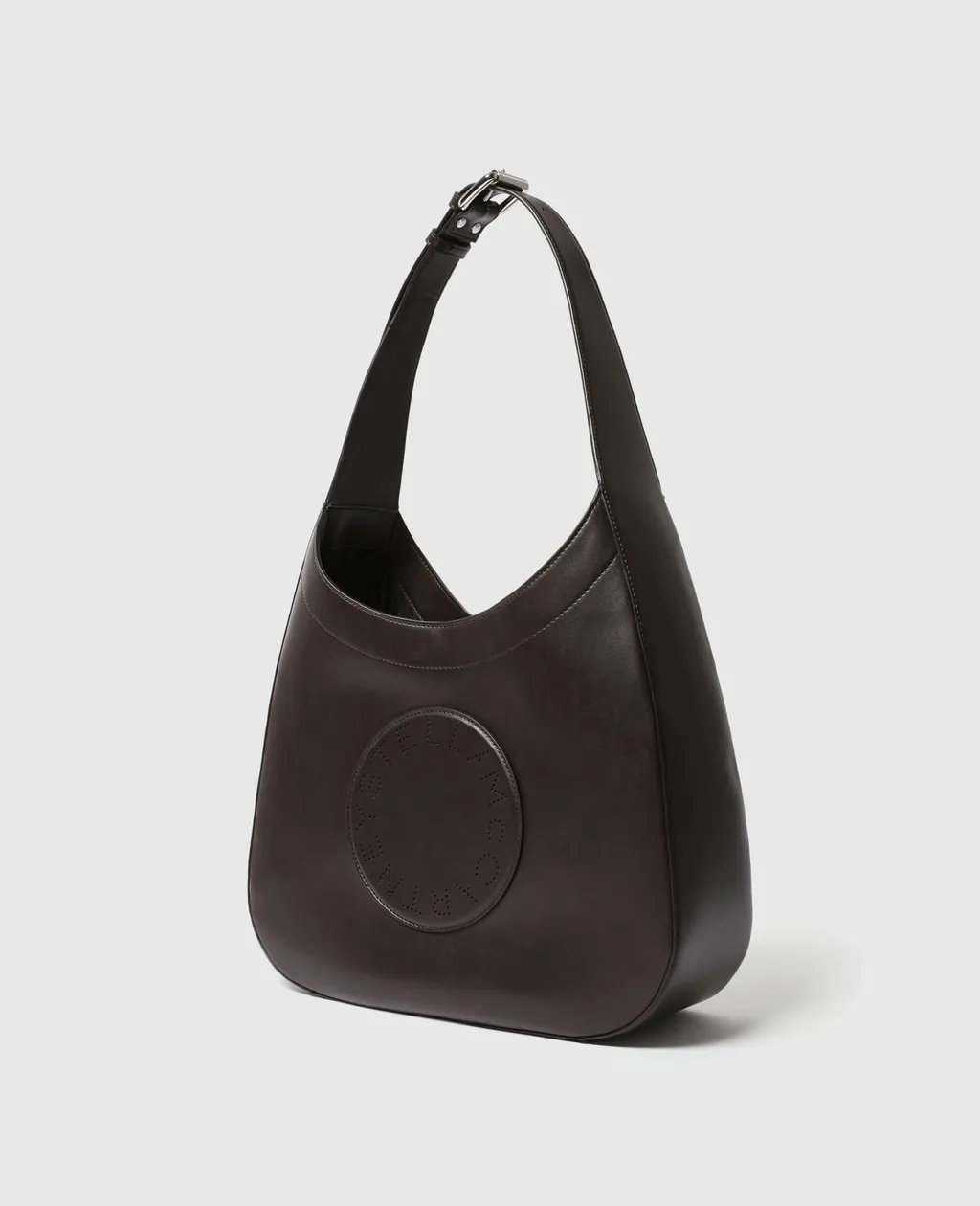 Logo Belt Slouchy Hobo Bag