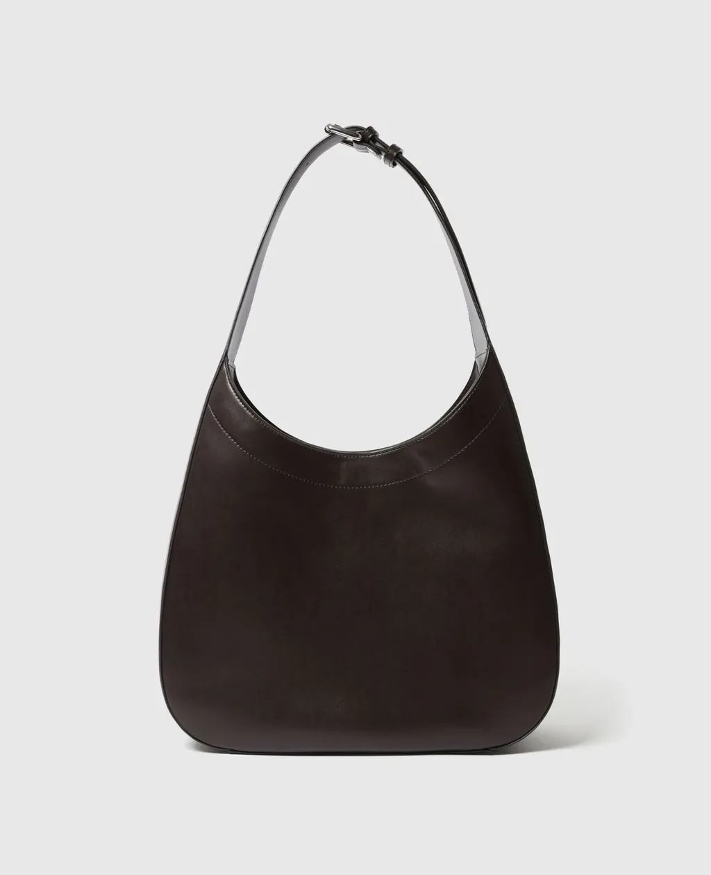 Logo Belt Slouchy Hobo Bag