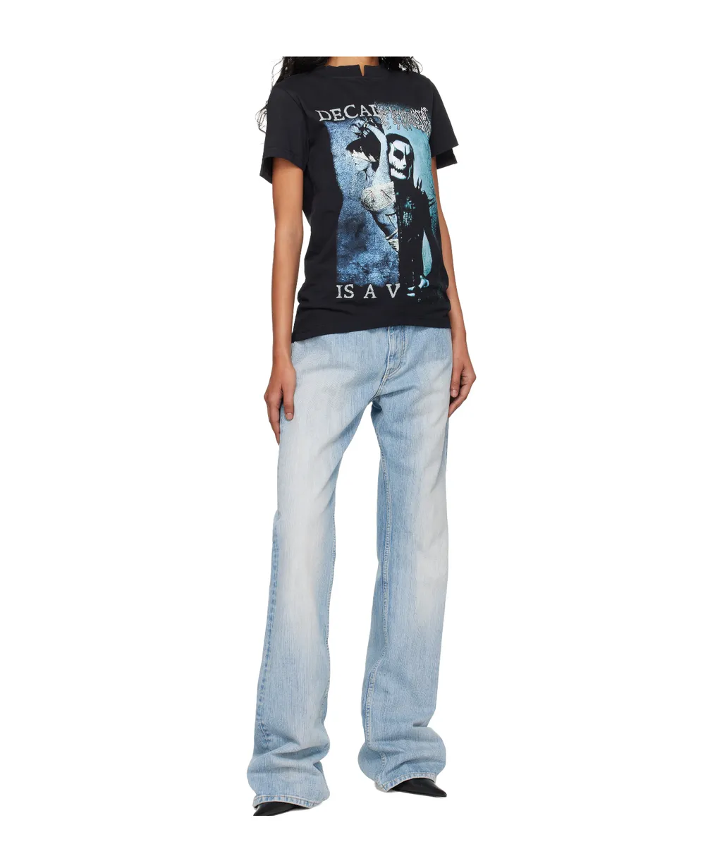 Cut-Up Fitted T-Shirt