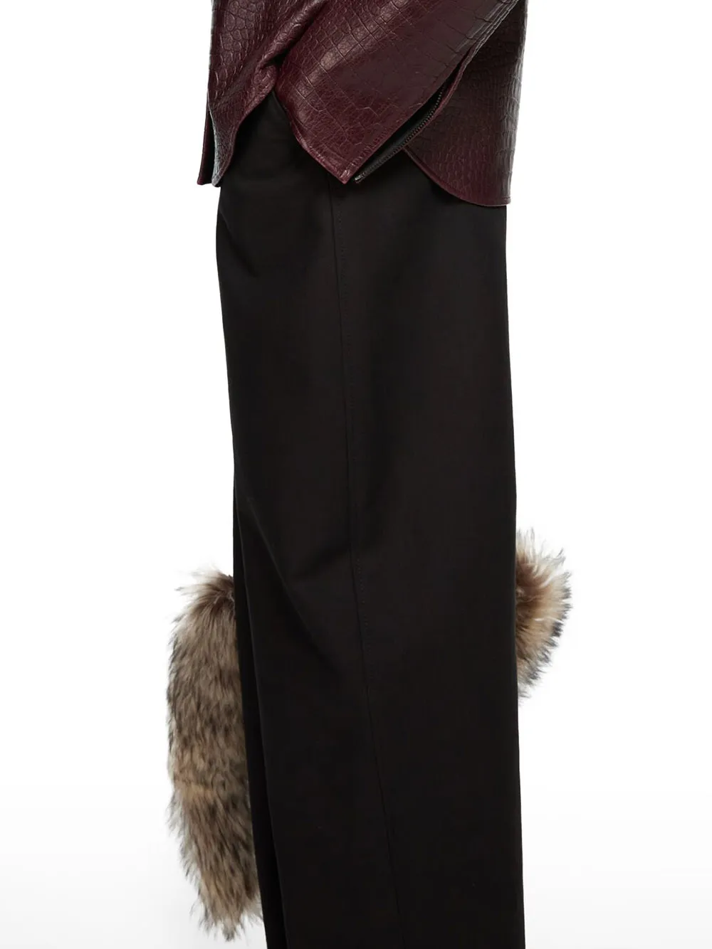 Pleated Wide-Leg Trousers