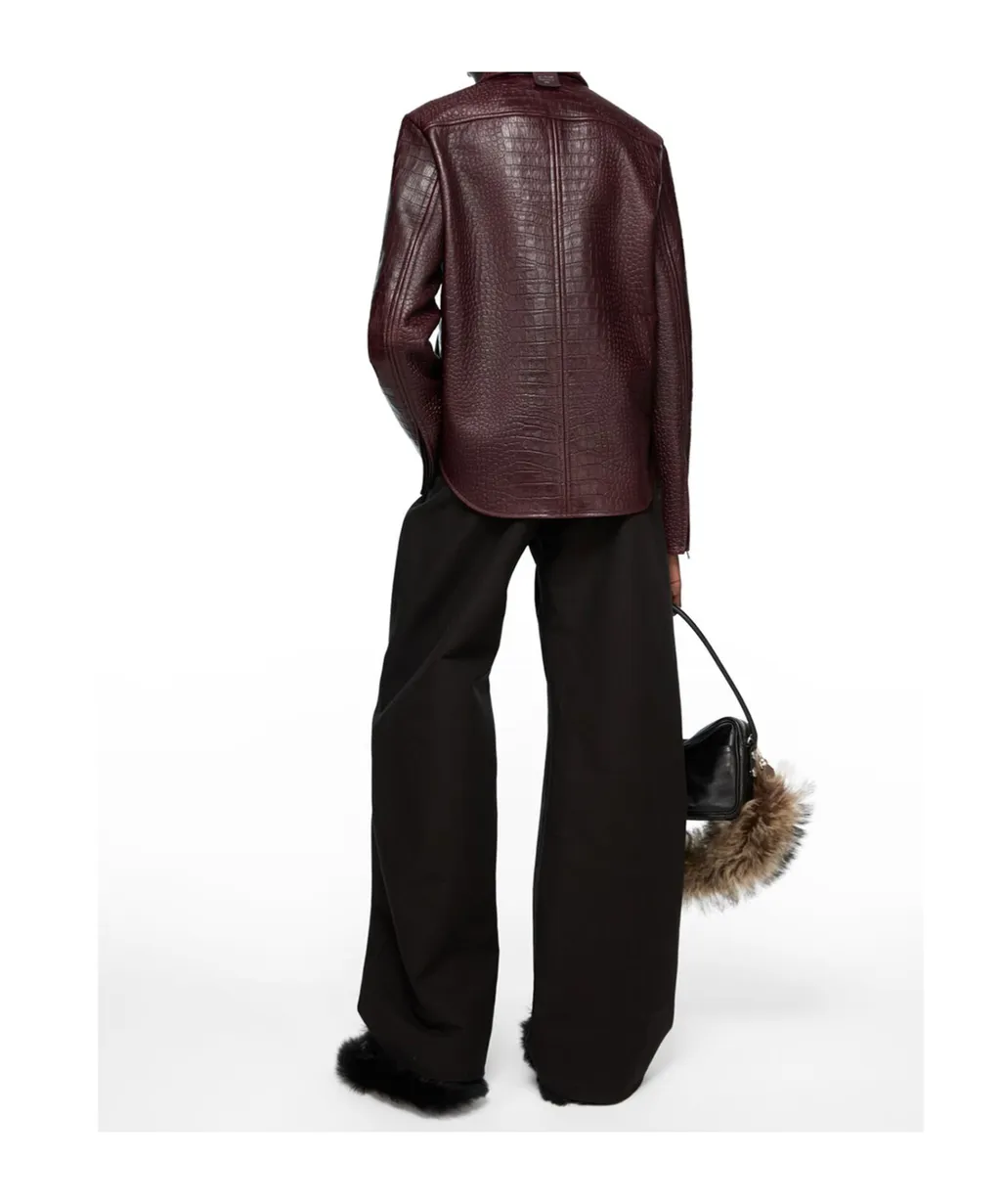 Pleated Wide-Leg Trousers