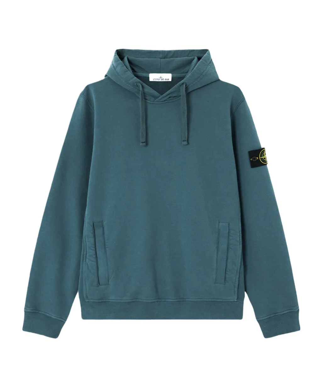 Stone Island Logo Patch Drawstring Hoodie
