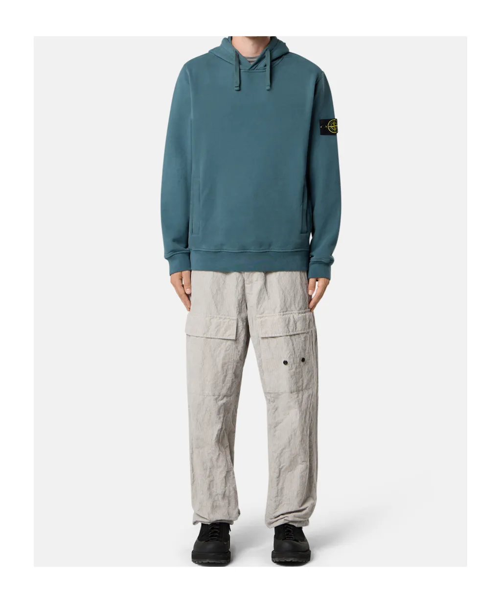 Stone Island Logo Patch Drawstring Hoodie