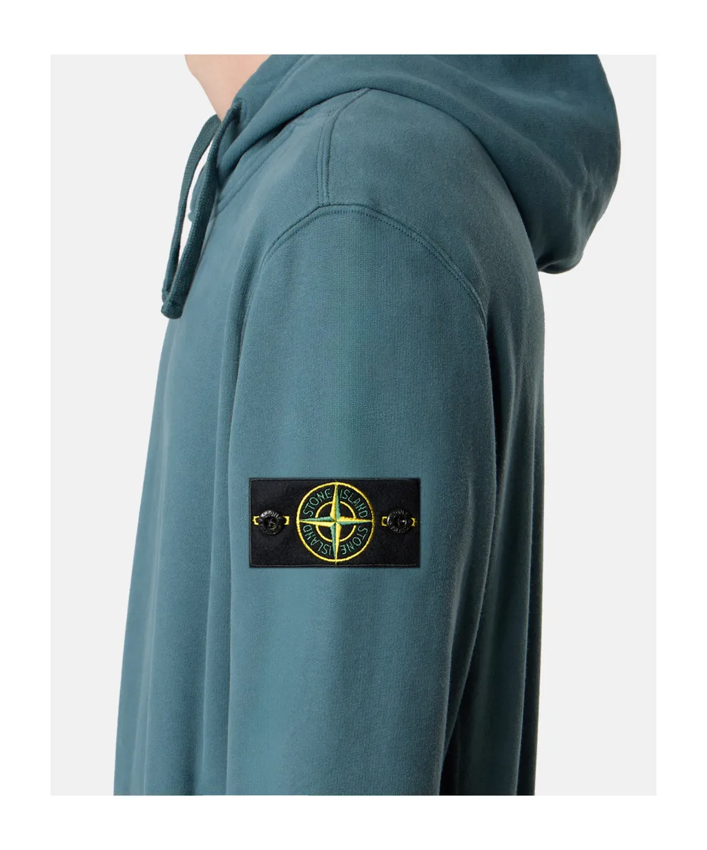 Stone Island Logo Patch Drawstring Hoodie