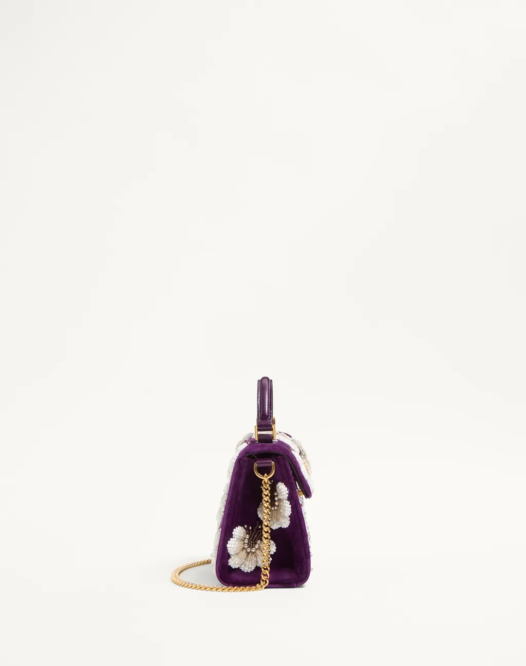 Valentino Garavani Mini Vsling Embroidered Handbag With Jewel Logo