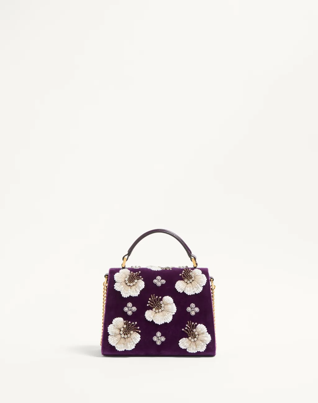 Valentino Garavani Mini Vsling Embroidered Handbag With Jewel Logo