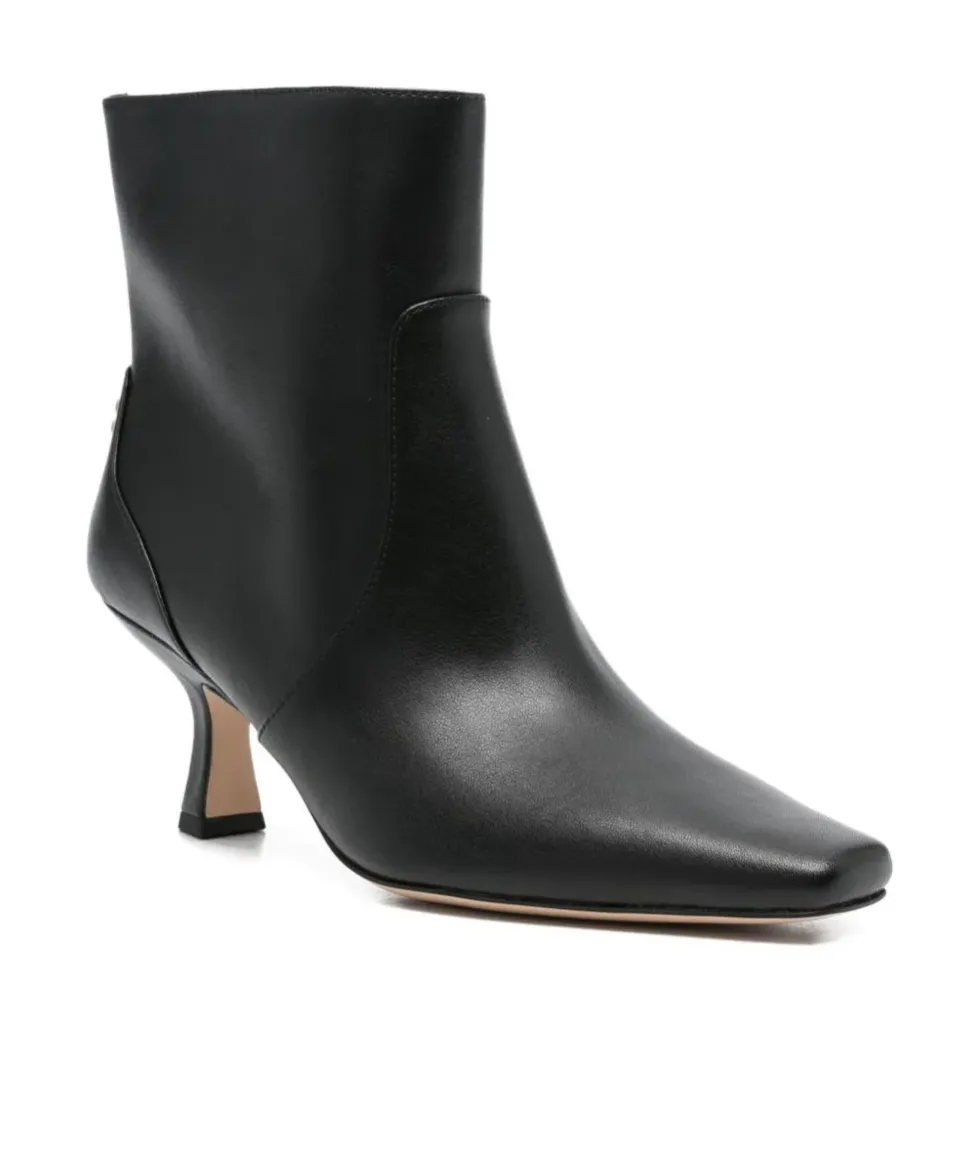 75Mm Leather Heeled Boots