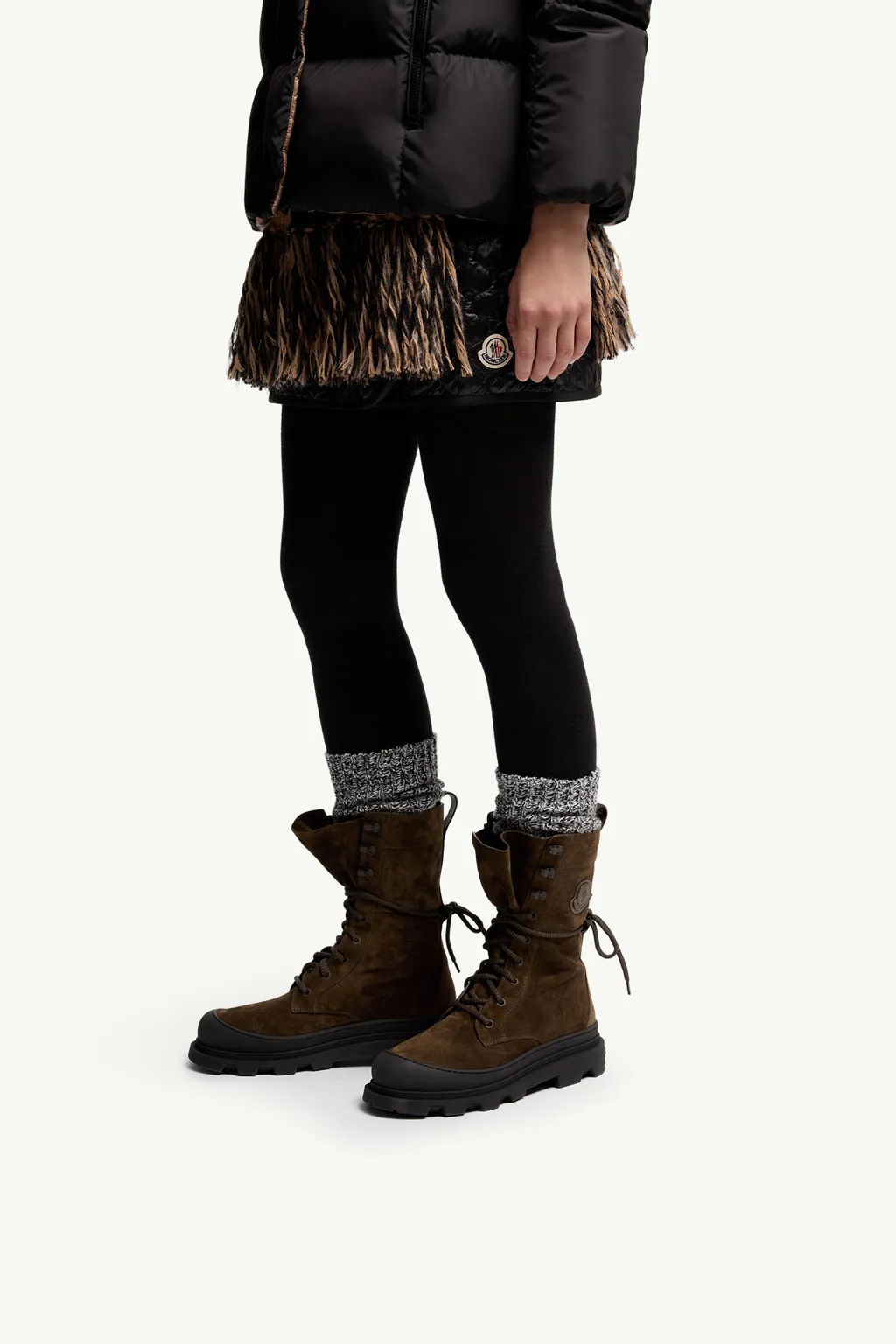 Moncler Vera High-Top Laced Boots