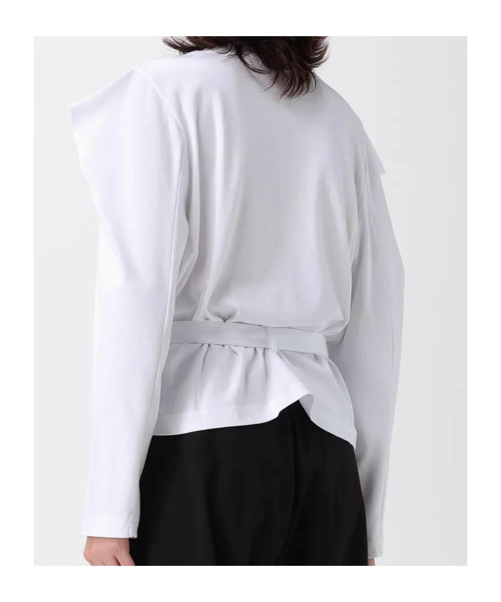 Printed Belted Blouse
