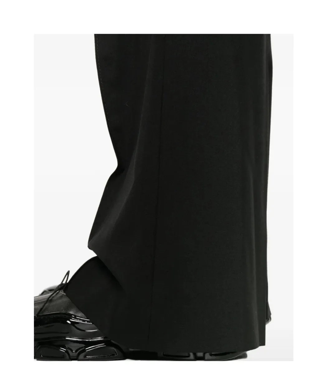 Pleated-Front Straight-Leg Trousers