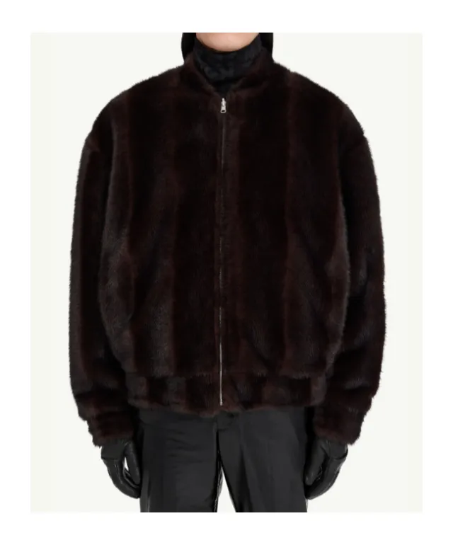 Mm6 Maison Margiela Zip-Up Bomber Jacket