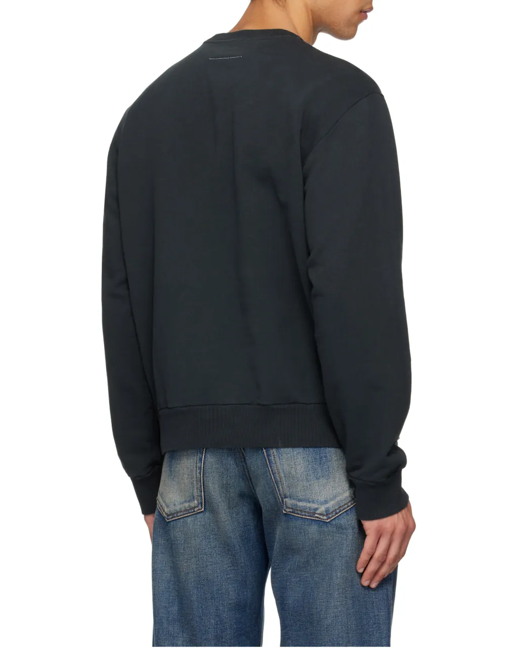 Mm6 Maison Margiela Logo Patch Crewneck Sweatshirt