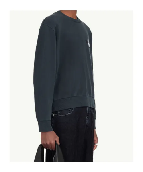 Mm6 Maison Margiela Logo Patch Crewneck Sweatshirt