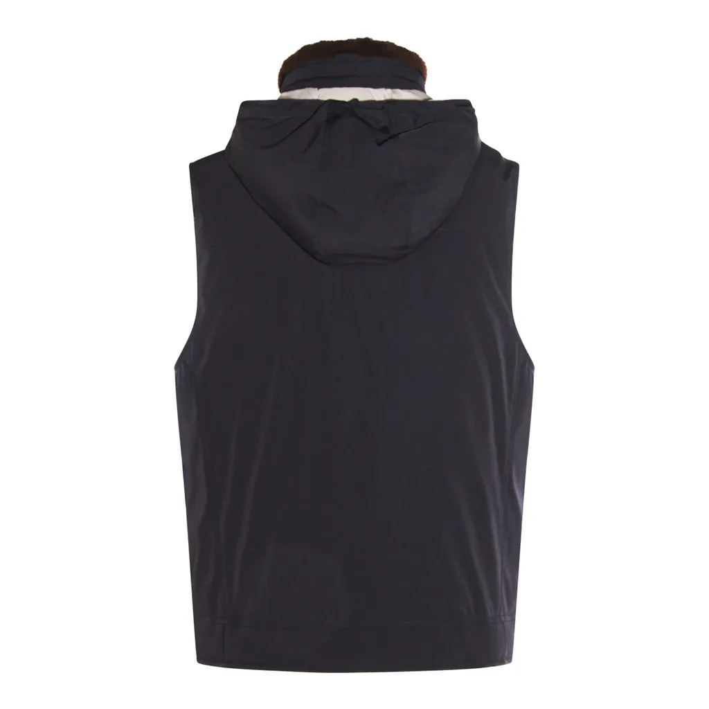 Brunello Cucinelli Zip-Up Hooded Vest
