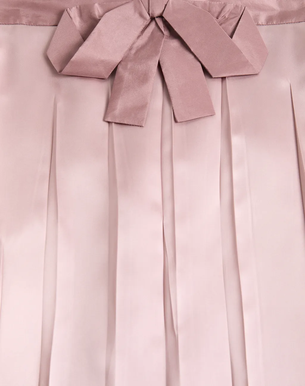 Bow-Detail Midi Skirt