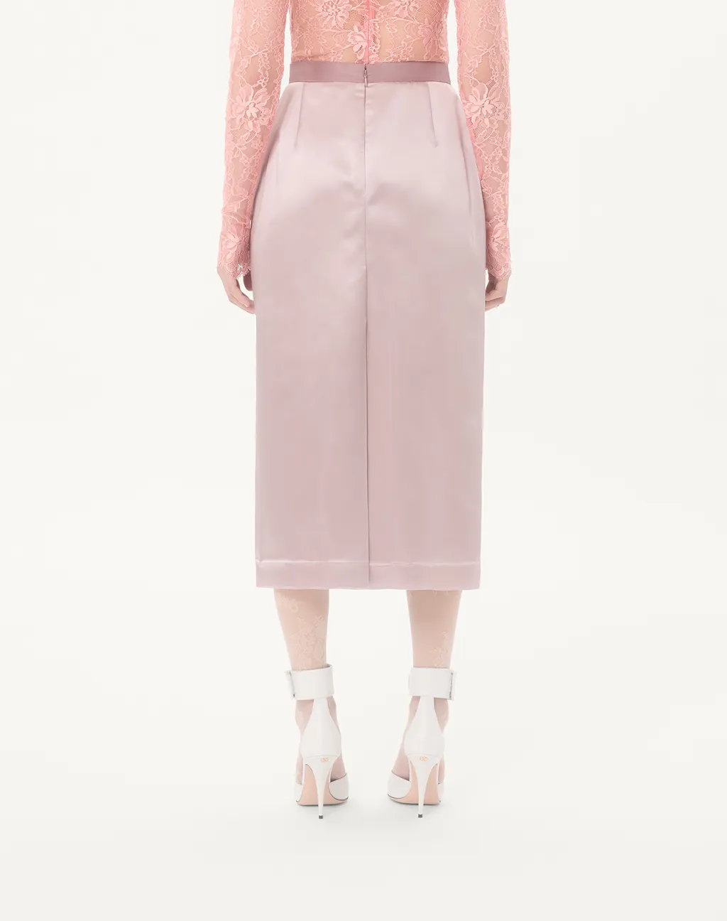 Bow-Detail Midi Skirt