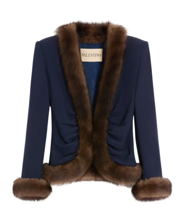 Wool Crepe Jacket