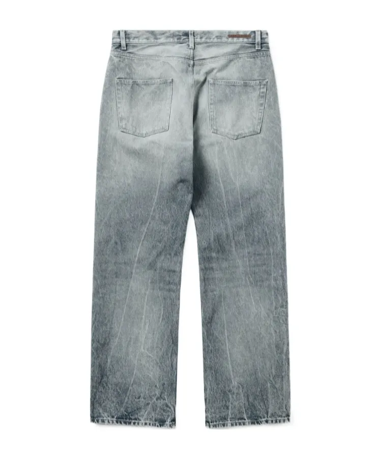 1989 Studio Distressed Wide-Leg Jeans