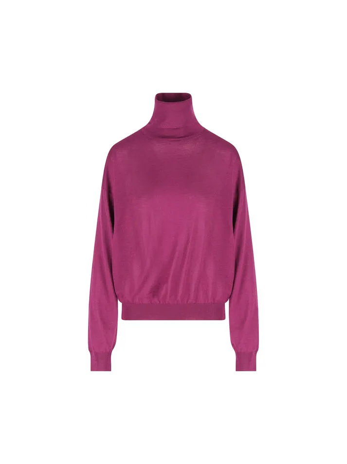 Saint Laurent Turtleneck Knitted Jumper