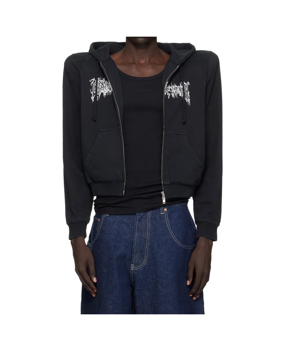 Logo Extreme Shoulder Hoodie