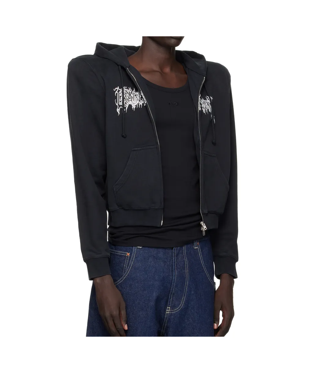 Logo Extreme Shoulder Hoodie