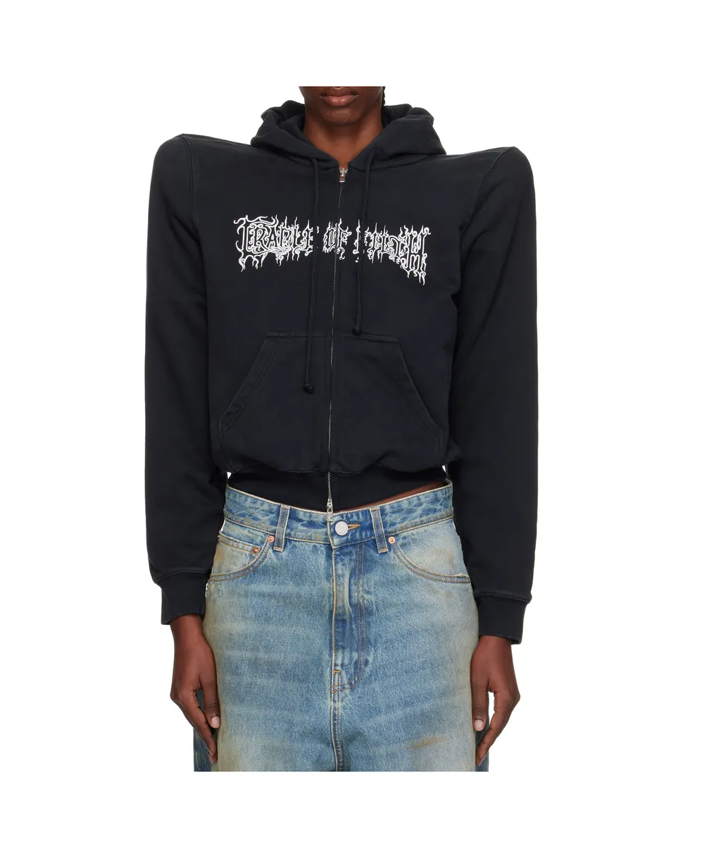 Logo Extreme Shoulder Hoodie