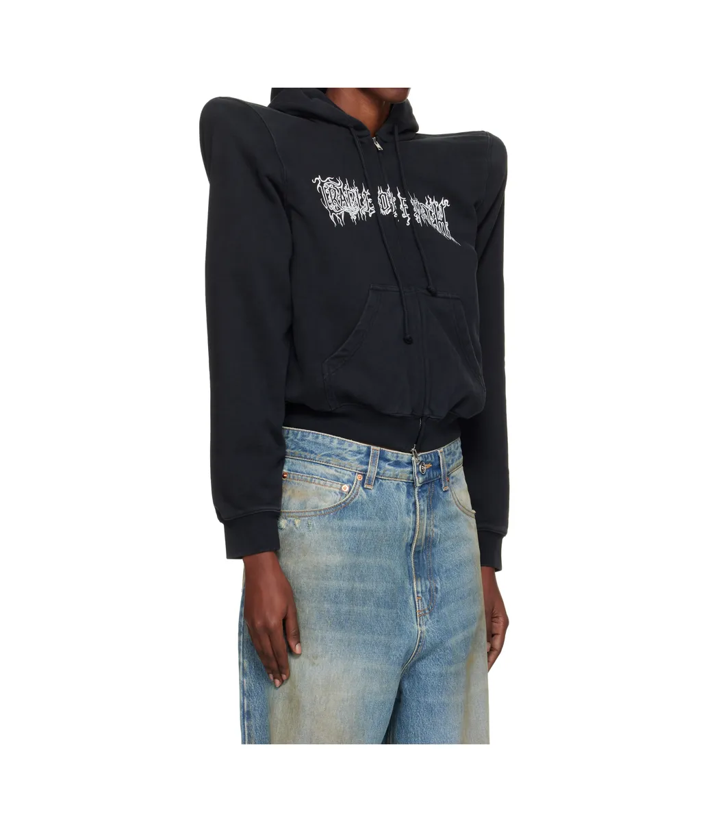 Logo Extreme Shoulder Hoodie