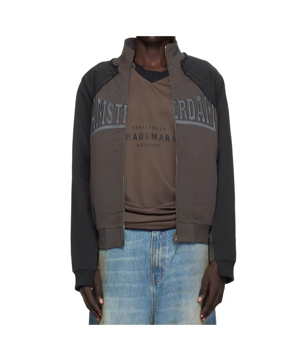 Patch Zip-Up Sweatshirt Amsterdam