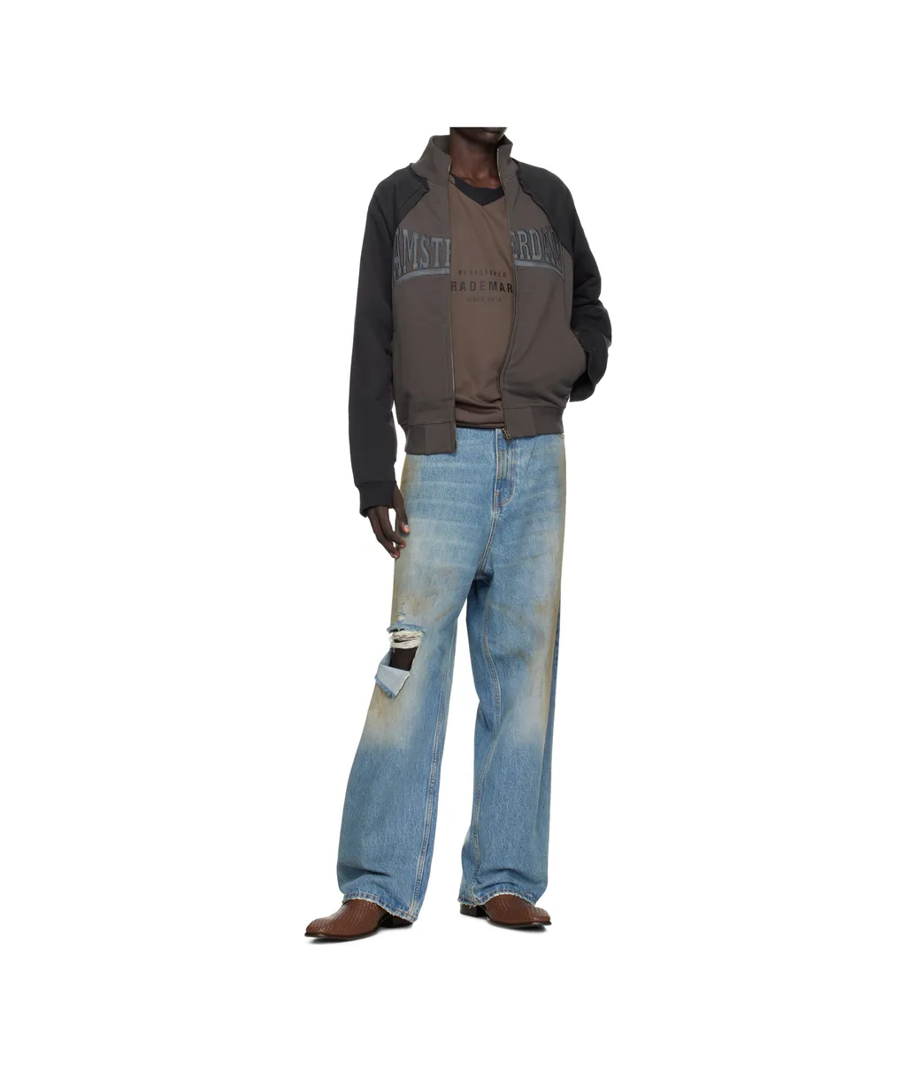 Patch Zip-Up Sweatshirt Amsterdam