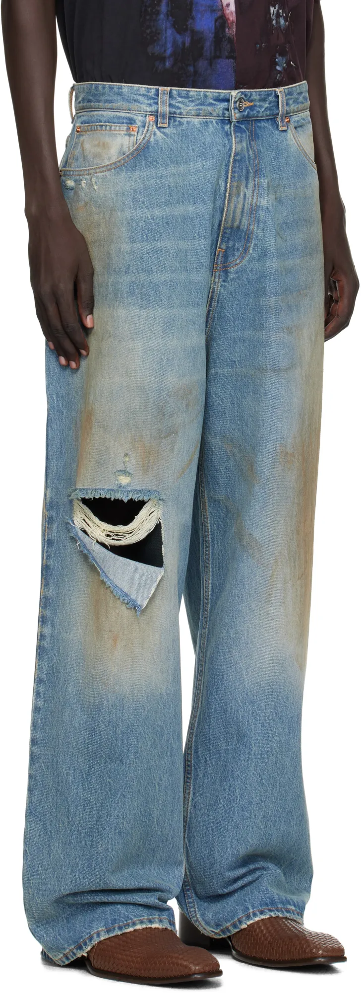 Distressed Baggy Jeans