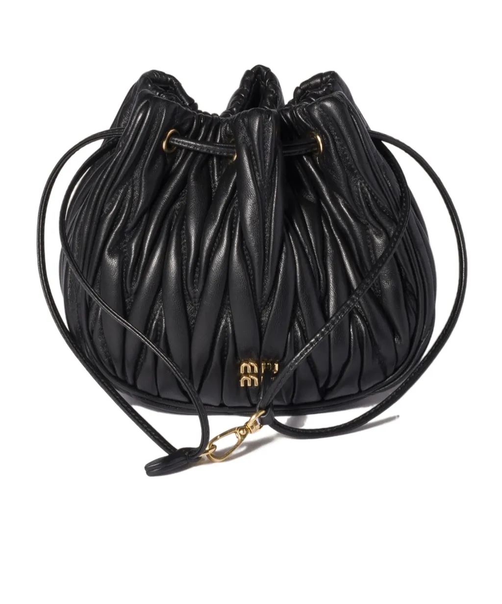 Matelassé Nappa Leather Pouch